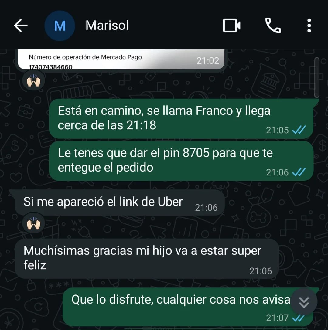 Foto de la reseña de un cliente